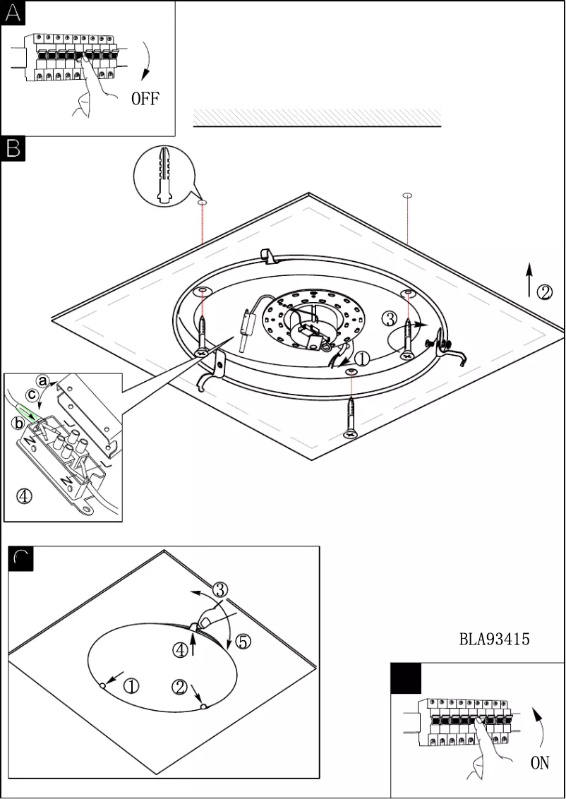 Page 1 of the manual User Manual Eglo Kely