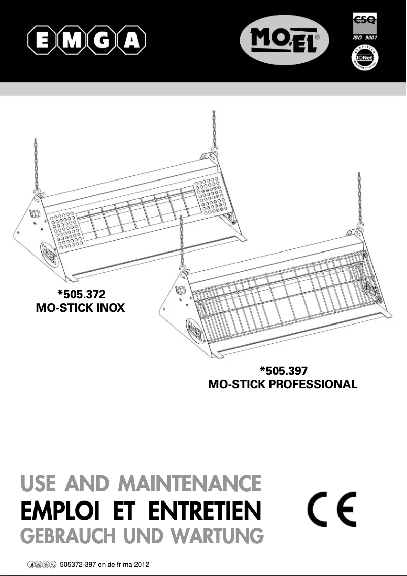 Page 1 of the manual User Manual MO-EL Mo-Stick 505397