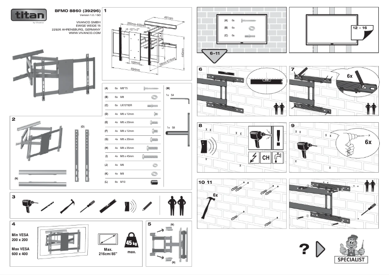 Page 1 of the manual User Manual Titan BFMO 8860