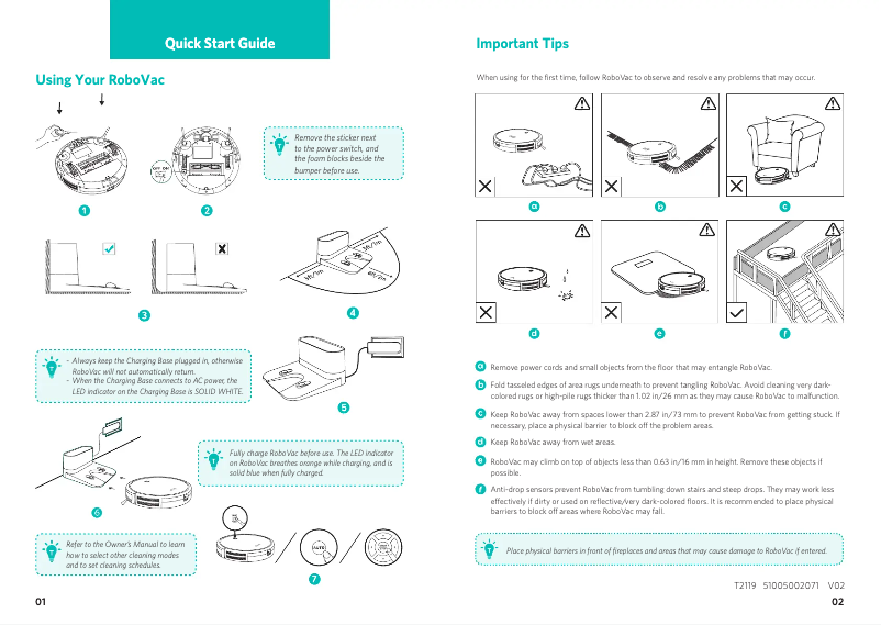 Image de la première page du manuel de l'appareil RoboVac 11S Plus
