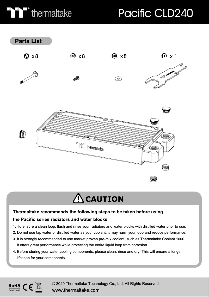 Page 1 of the manual User Manual Thermaltake Massive23 LX