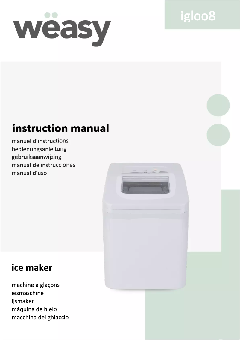 First page image of the manual for IGLOO8