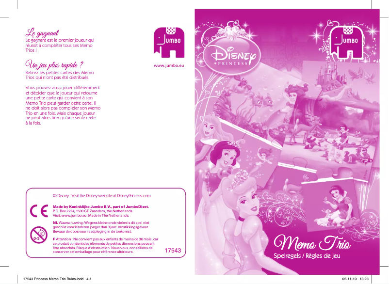 Page 1 of the manual User Manual Jumbo Disney Princess Trio