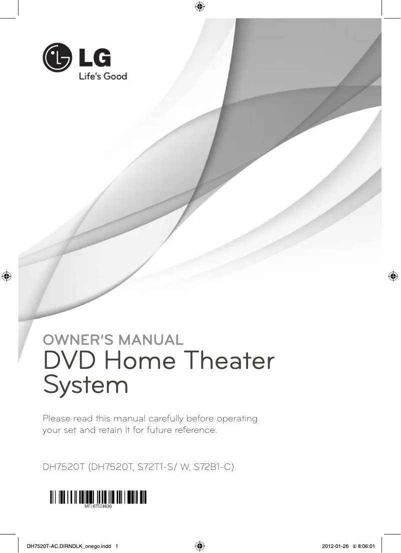 First page image of the manual for DH7520T