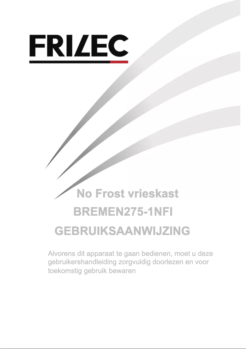 First page image of the manual for BREMEN275-1NFI