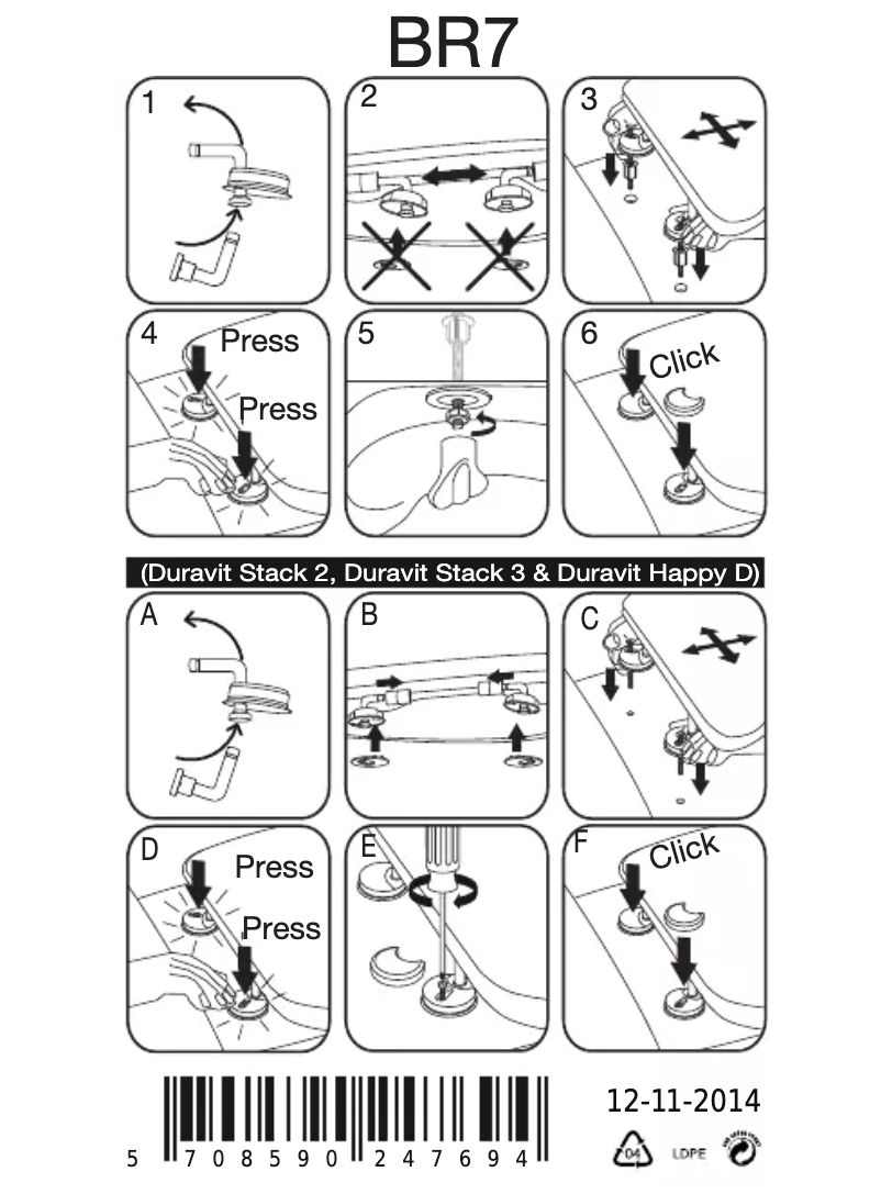 Page 1 of the manual User Manual Pressalit Objecta D