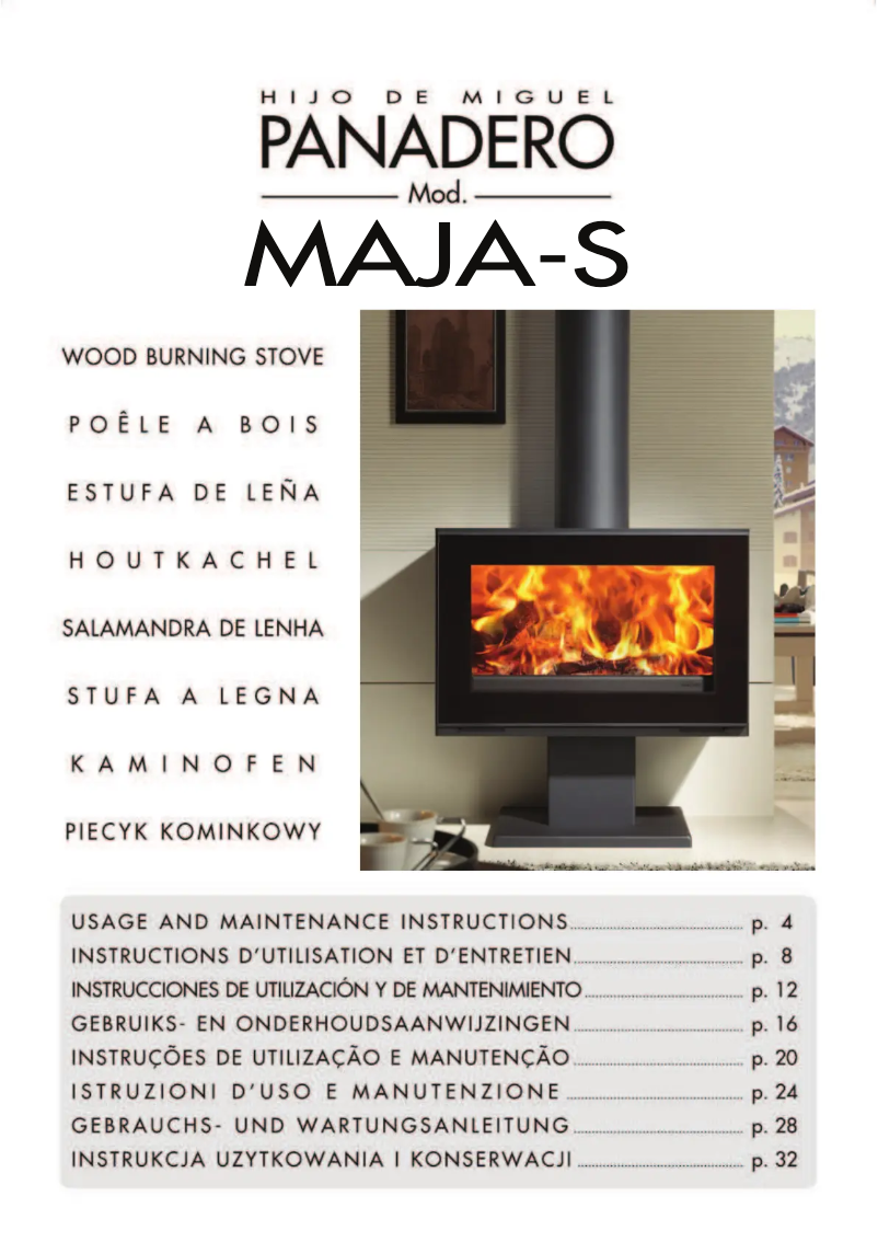 First page image of the manual for MAJA-S