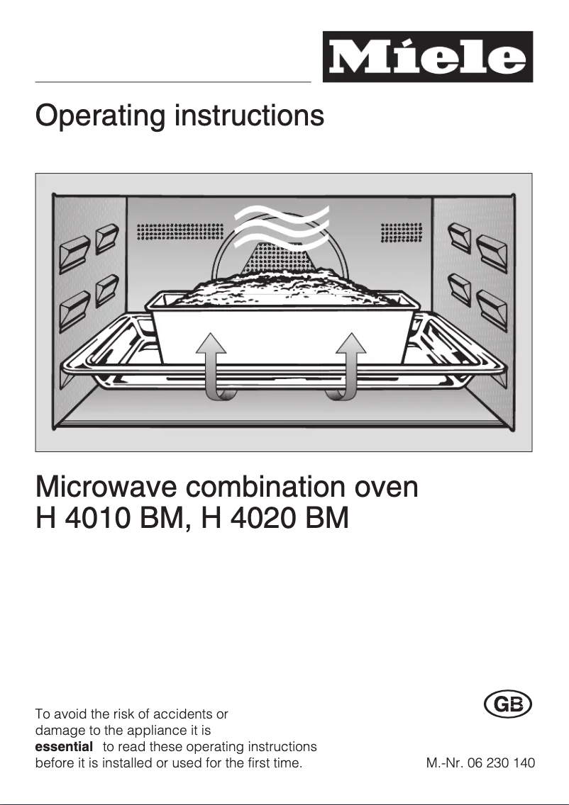 Page 1 of the manual User Manual Miele H 4020 BM