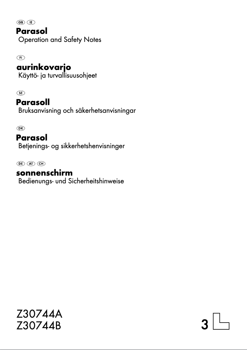 First page image of the manual for Z9904