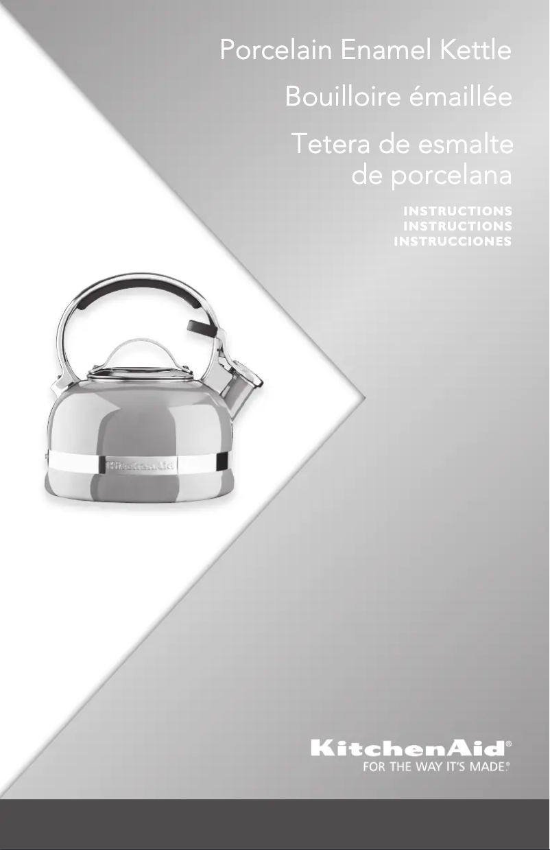 Page 1 of the manual User Manual KitchenAid KTEN20SB
