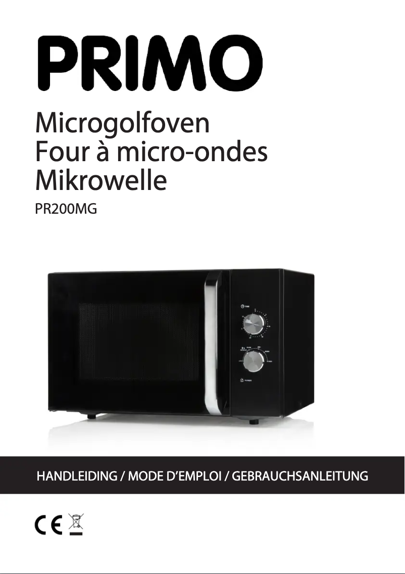 First page image of the manual for PR200MG