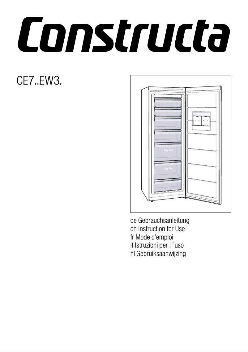 First page image of the manual for CE733EWE0