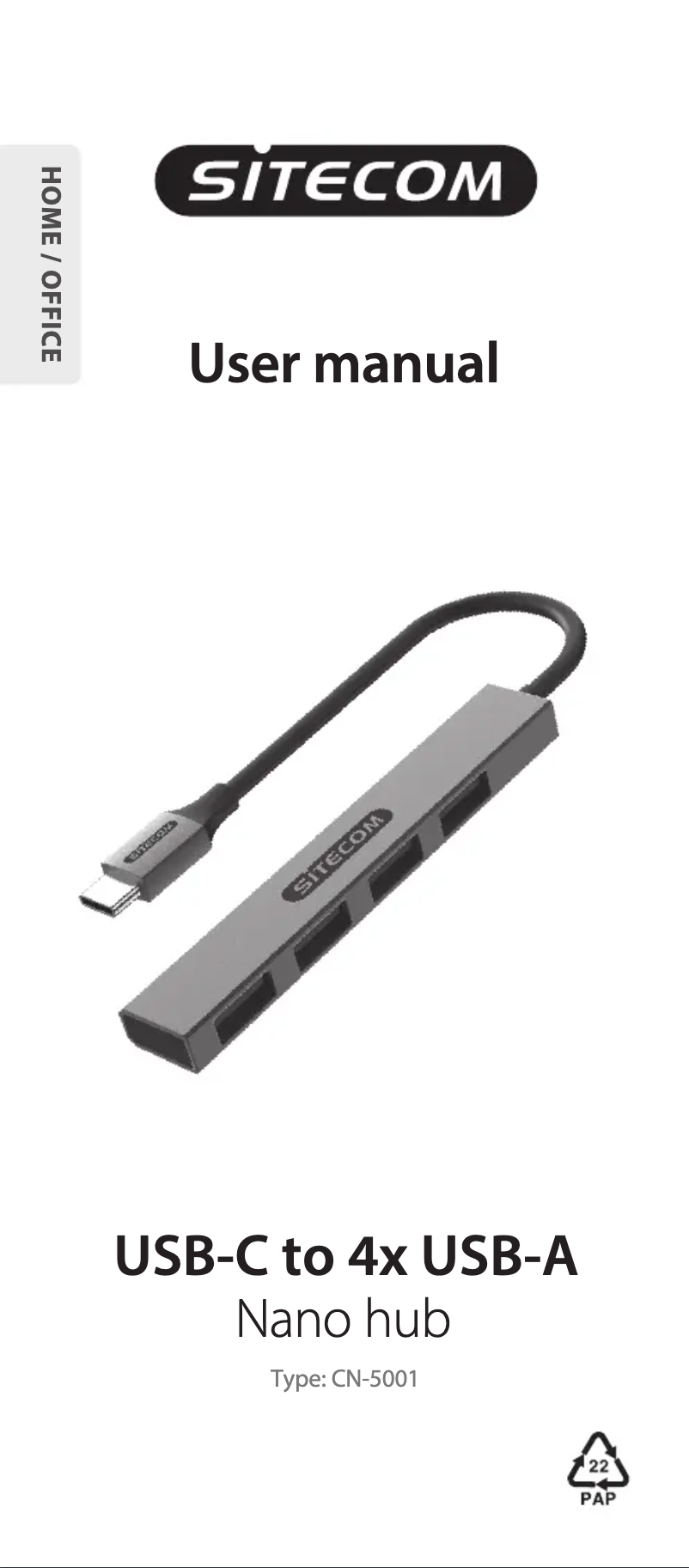 First page image of the manual for CN-5001