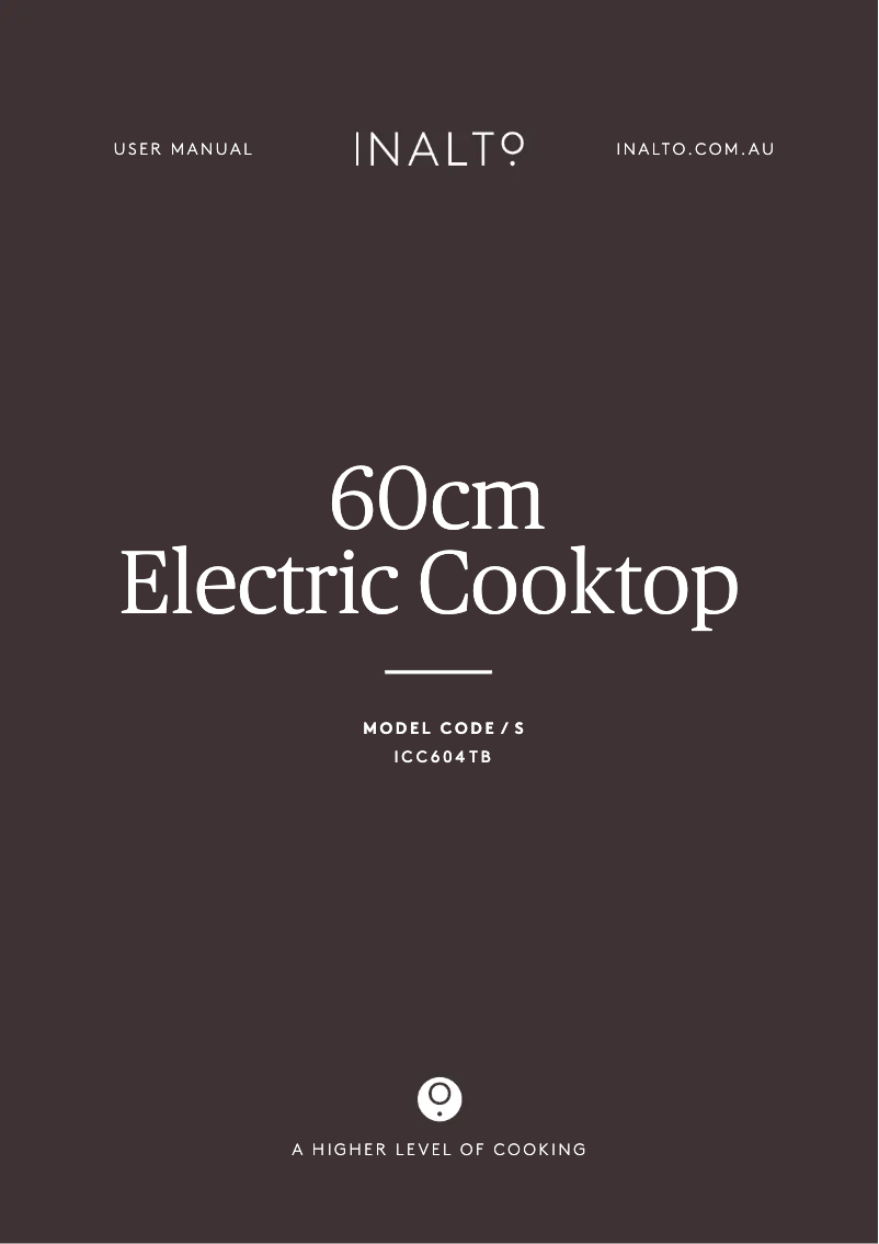 First page image of the manual for ICC604TB