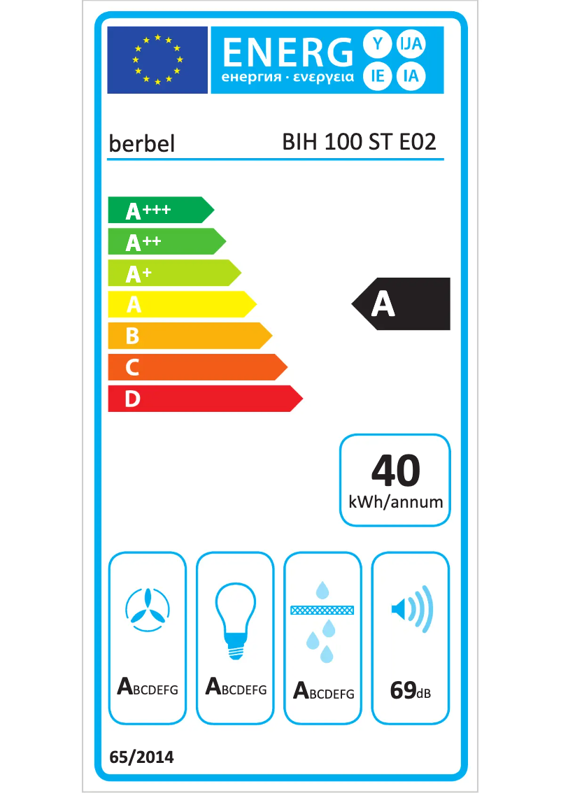 Page 1 of the manual User Manual Berbel BIH 100 ST