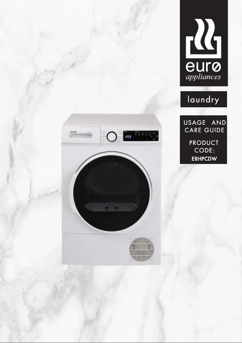 Page 1 of the manual User Manual Euro Appliances E8HPCDW