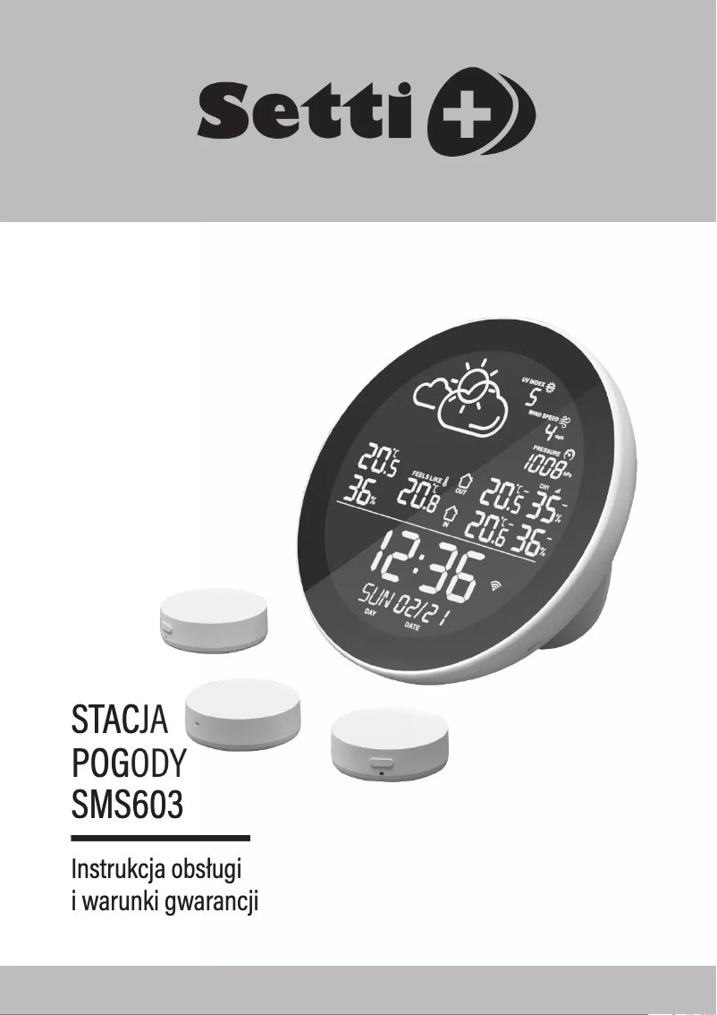 First page image of the manual for SMS603