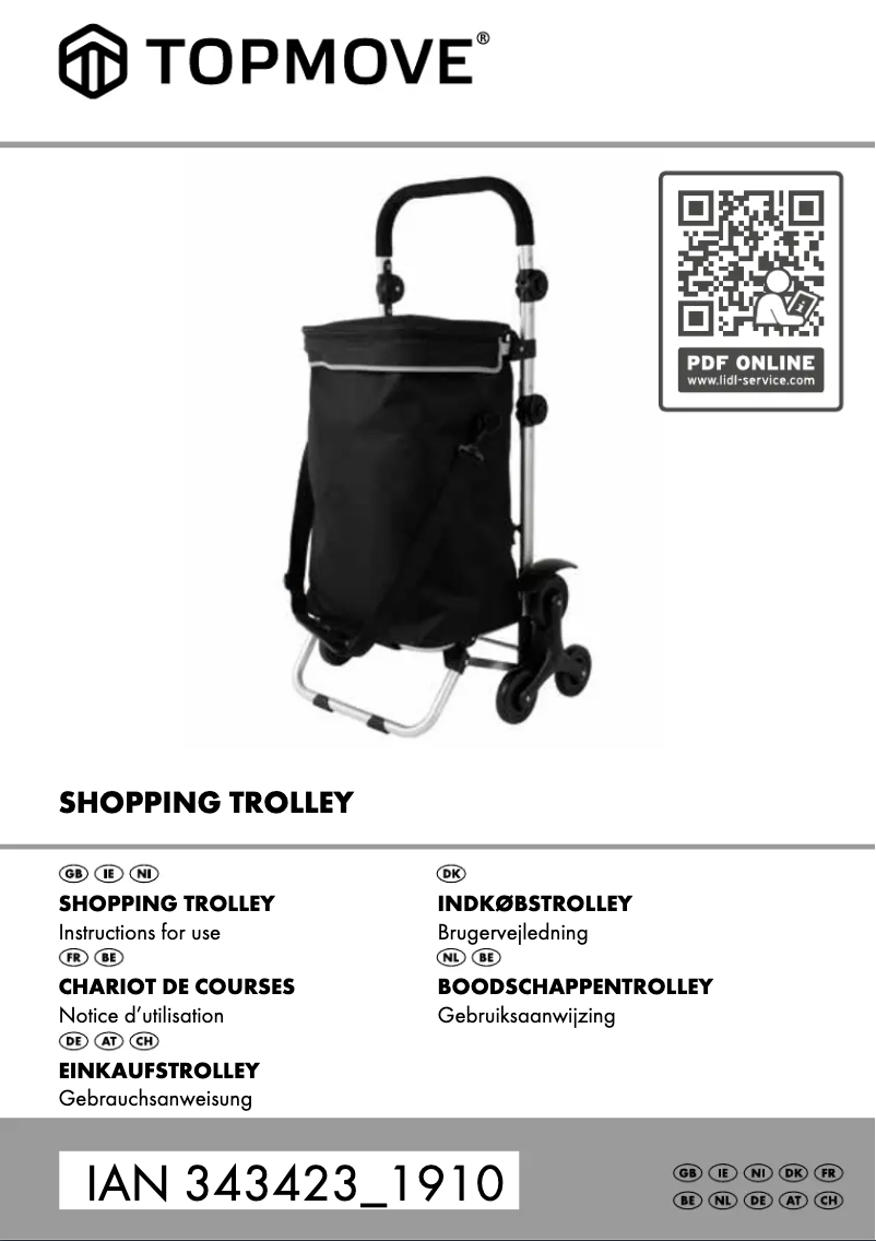 Page 1 of the manual User Manual Topmove IAN 343423