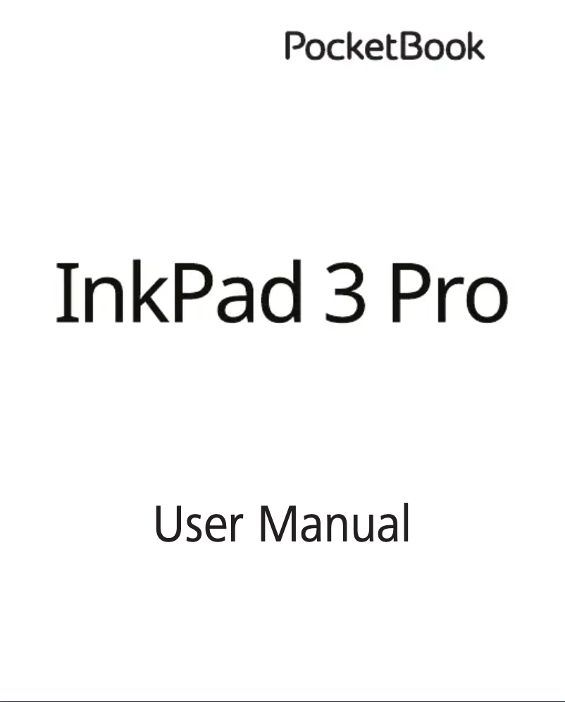 First page image of the manual for InkPad 3 Pro