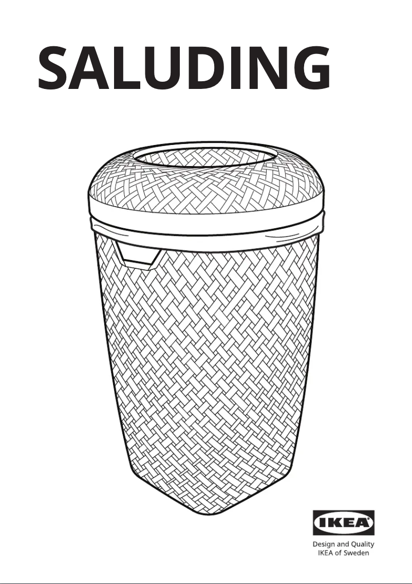 Page 1 of the manual User Manual Ikea SALUDING 505.035.84