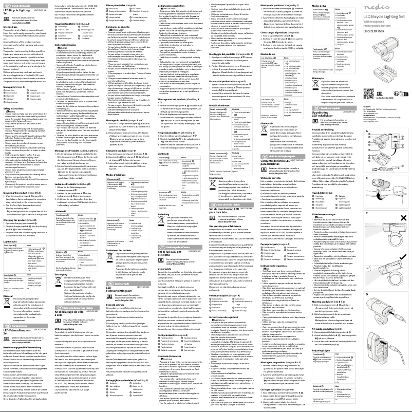 Page 1 of the manual User Manual Nedis LBICYCLER10BK