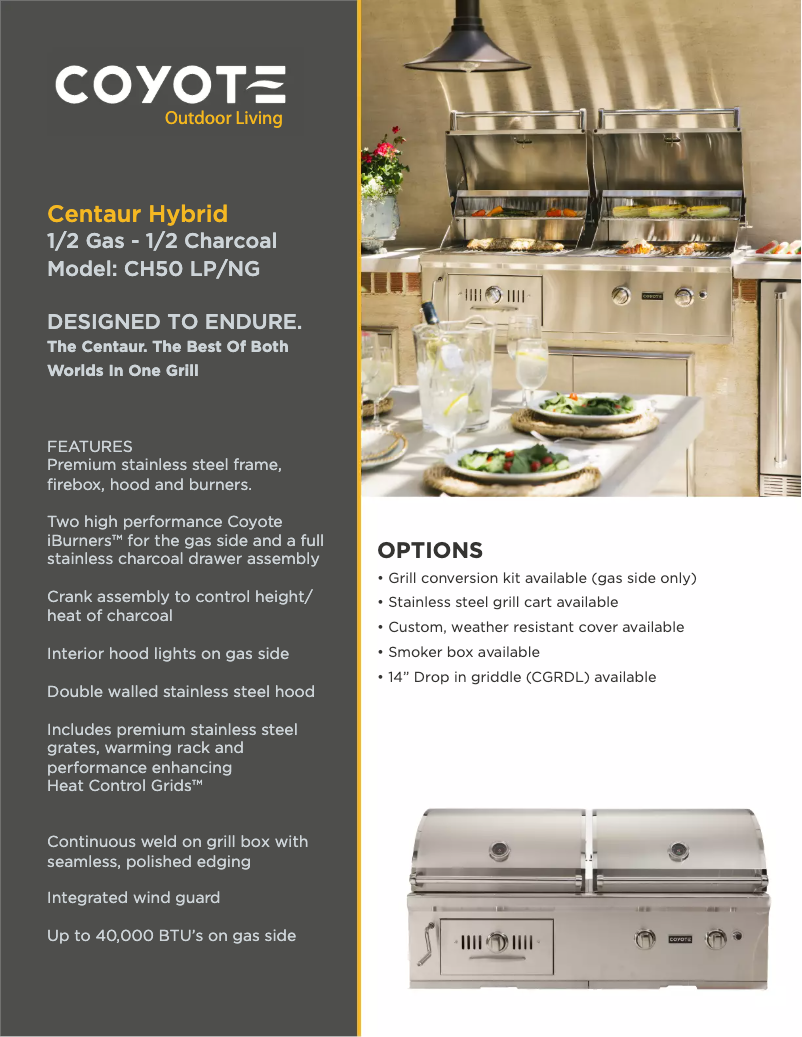 Page 1 of the manual Instruction Manual Coyote CH50NG