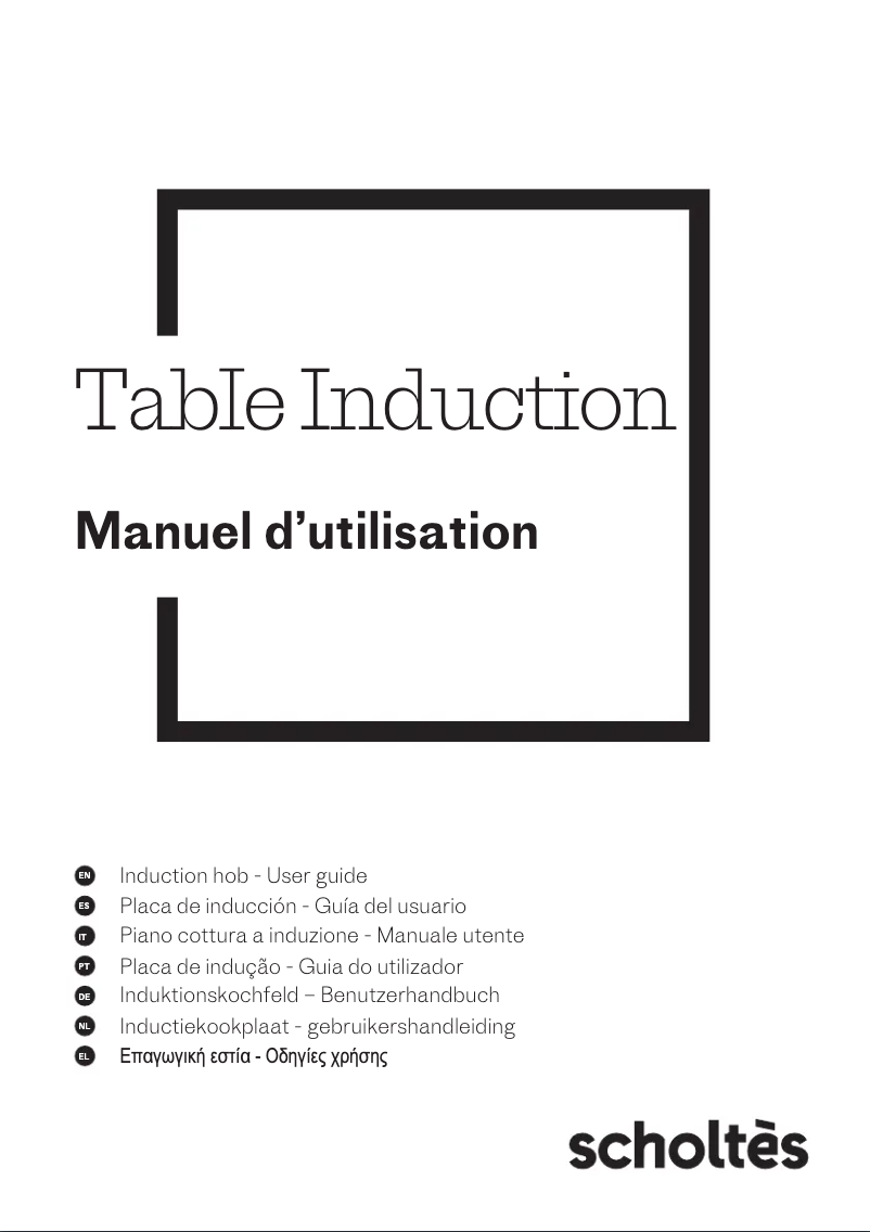 Page 1 of the manual Technical Sheet Scholtès SOTF1510B
