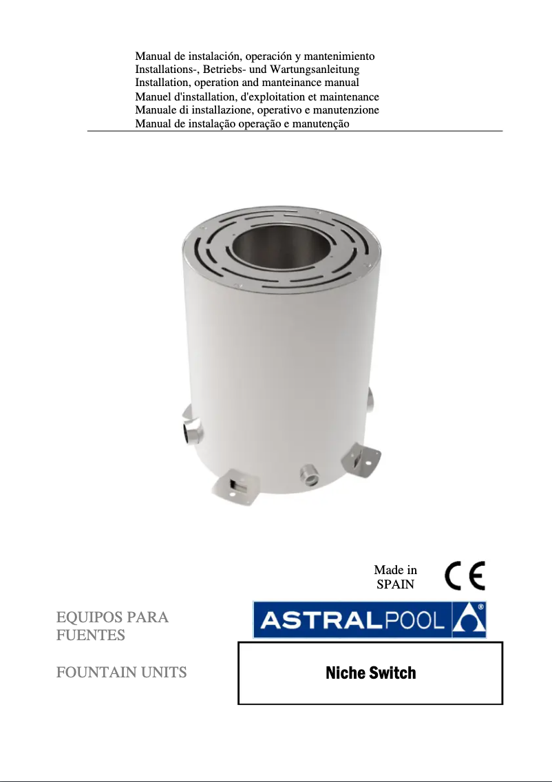 First page image of the manual for Niche Switch