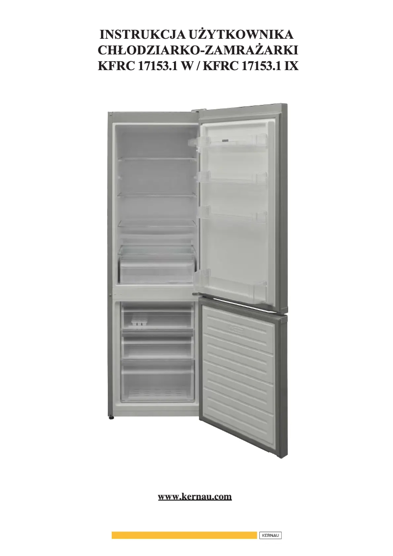 First page image of the manual for KFRC 17153.1 W