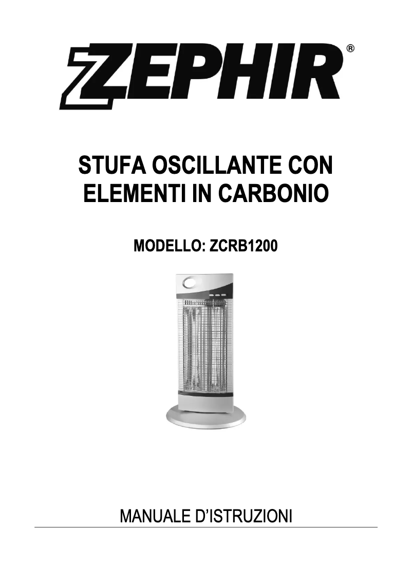 Page 1 de la notice Manuel utilisateur Zephir ZCRB1200