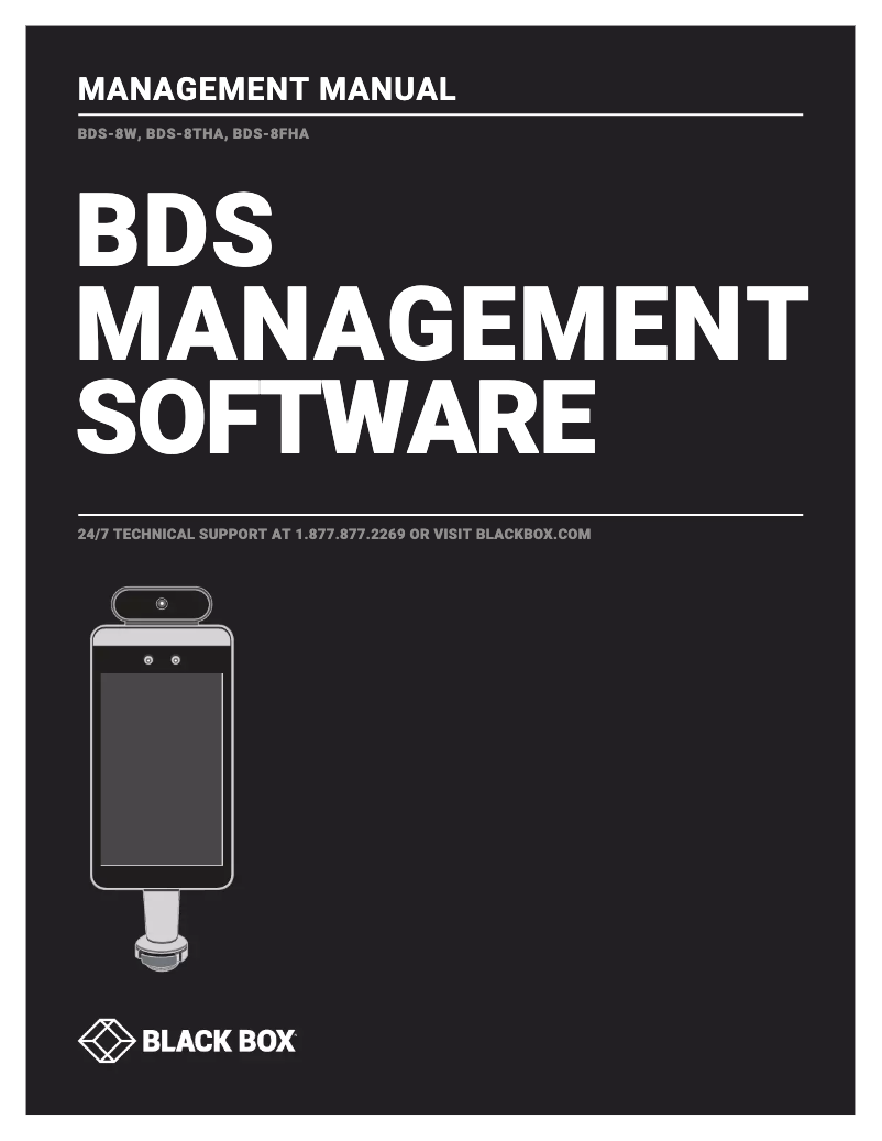 Image de la première page du manuel de l'appareil BDS-8