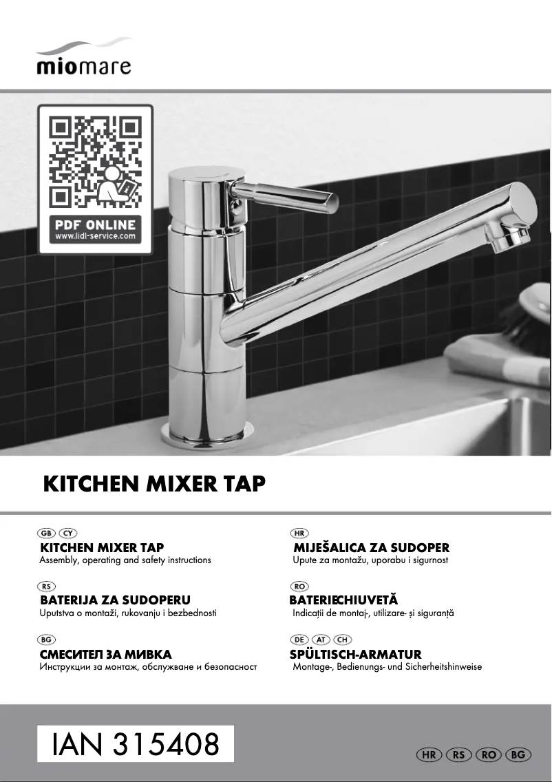 Page 1 of the manual User Manual Miomare IAN 315408