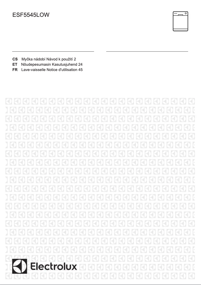 First page image of the manual for ESF5545LOW