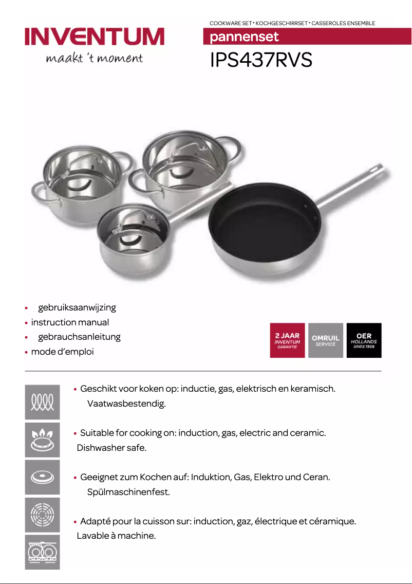 Page 1 of the manual User Manual Inventum IPS437RVS