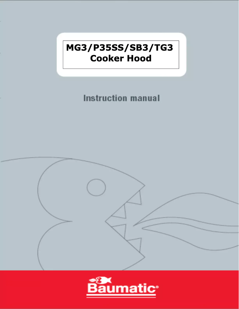 First page image of the manual for MG3