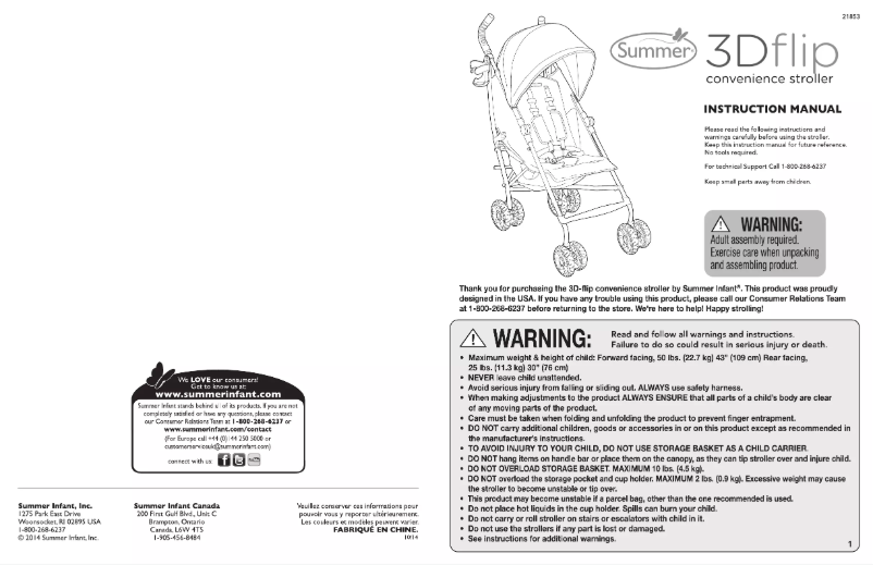 First page image of the manual for 3D Flip