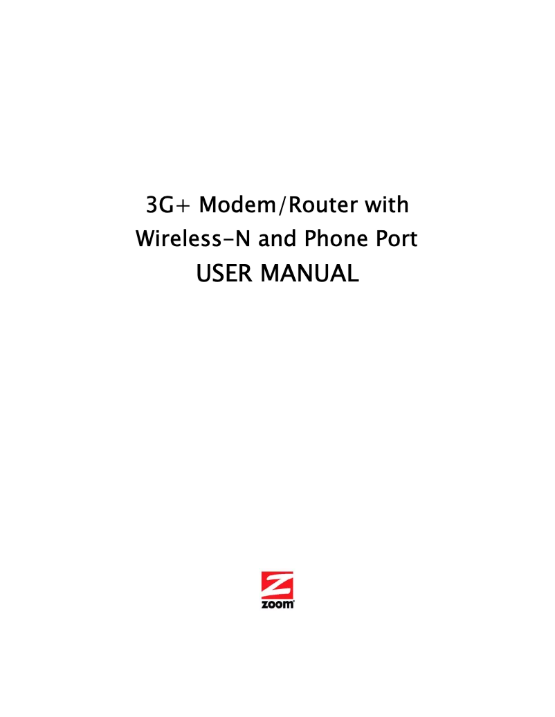 Page 1 of the manual User Manual Zoom 4530