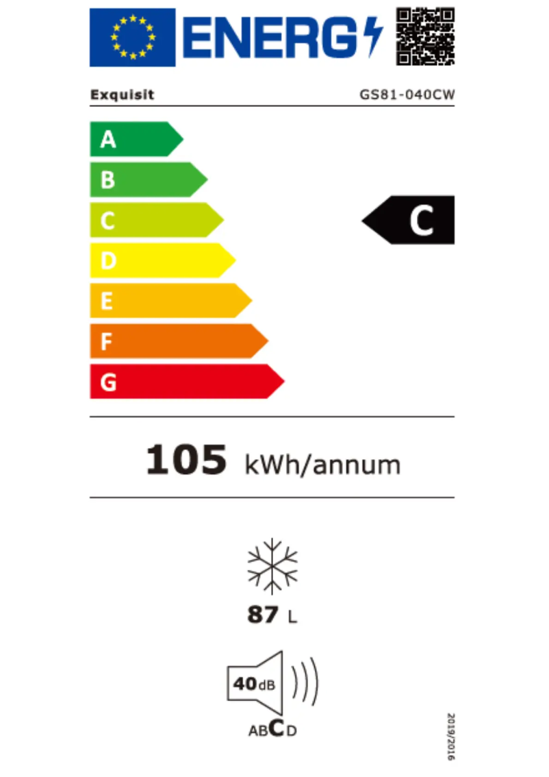 Page 1 of the manual User Manual Exquisit GS81-040CW