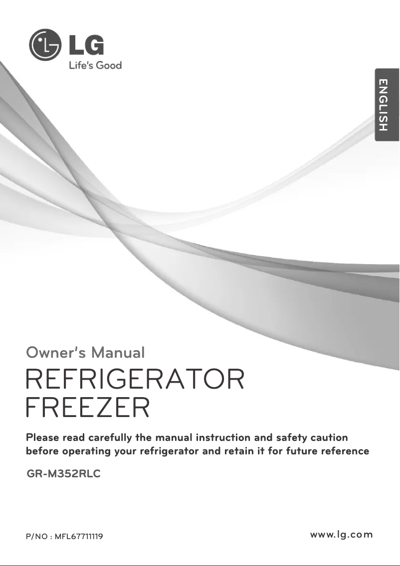 Page 1 of the manual User Manual LG GR-M352RLC