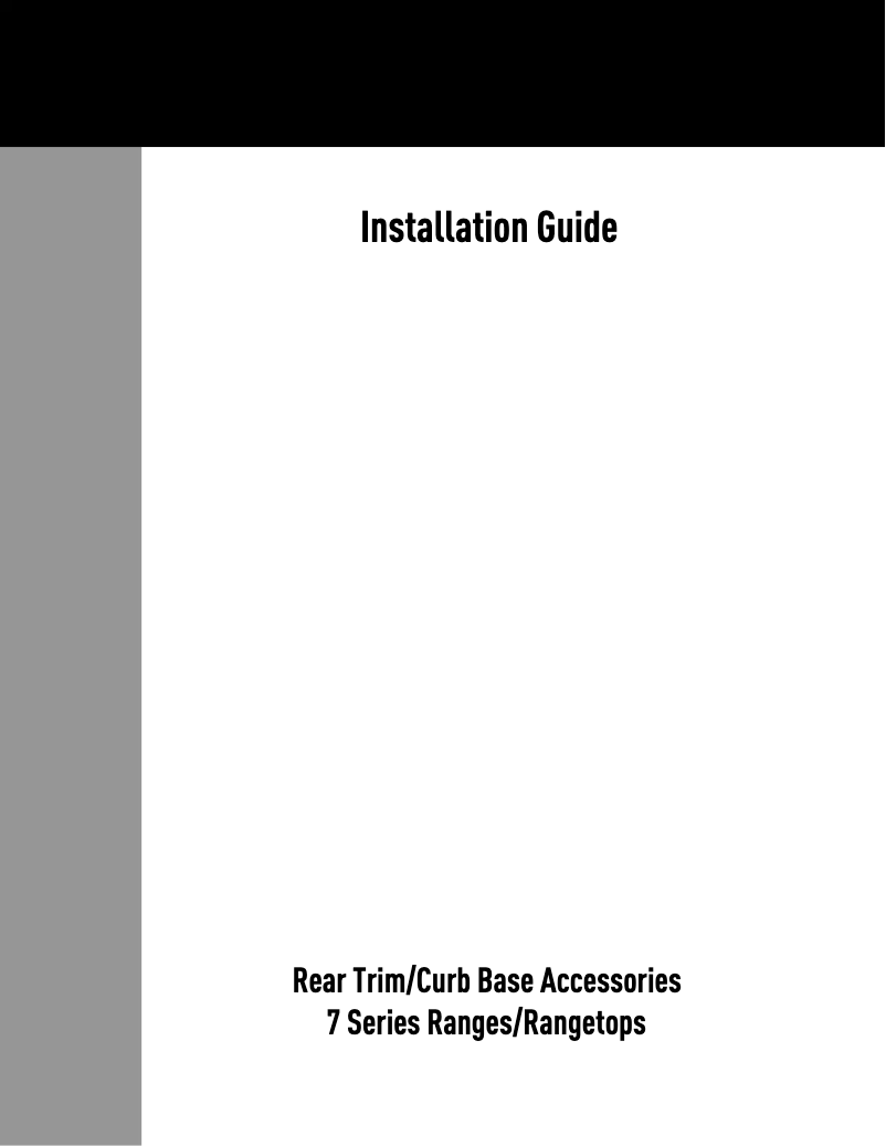 Page 1 of the manual Instructions / Assembly Viking VGR73626BSS