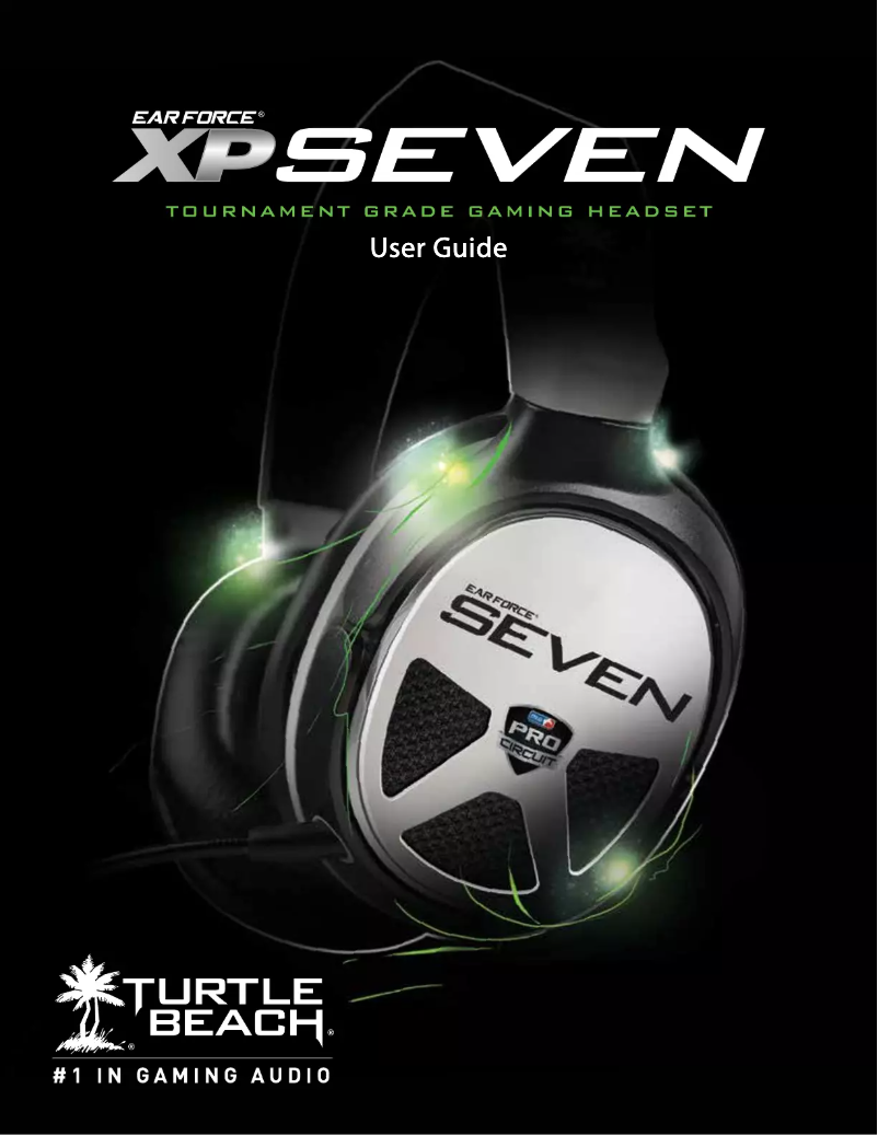 Page 1 of the manual User Manual Turtle Beach Ear Force XP7