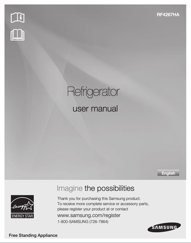 Page 1 of the manual User Manual Samsung RF4267HAWP