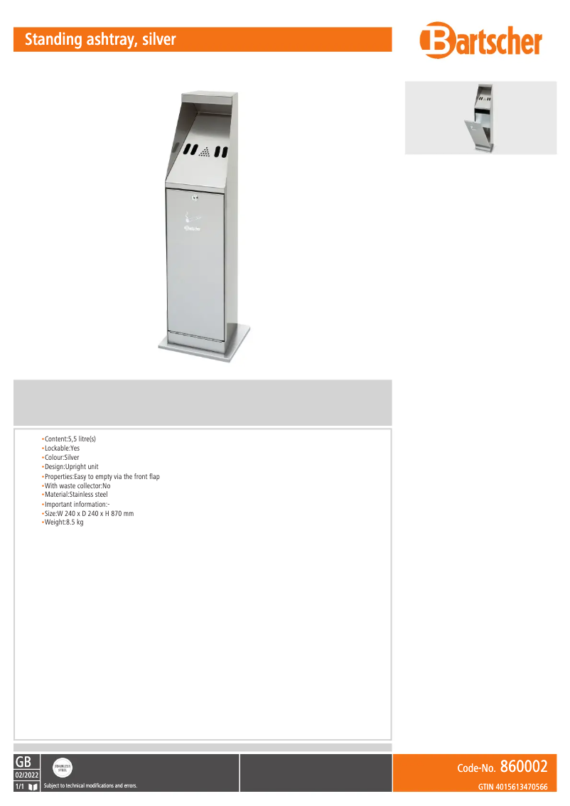 First page image of the manual for 860002