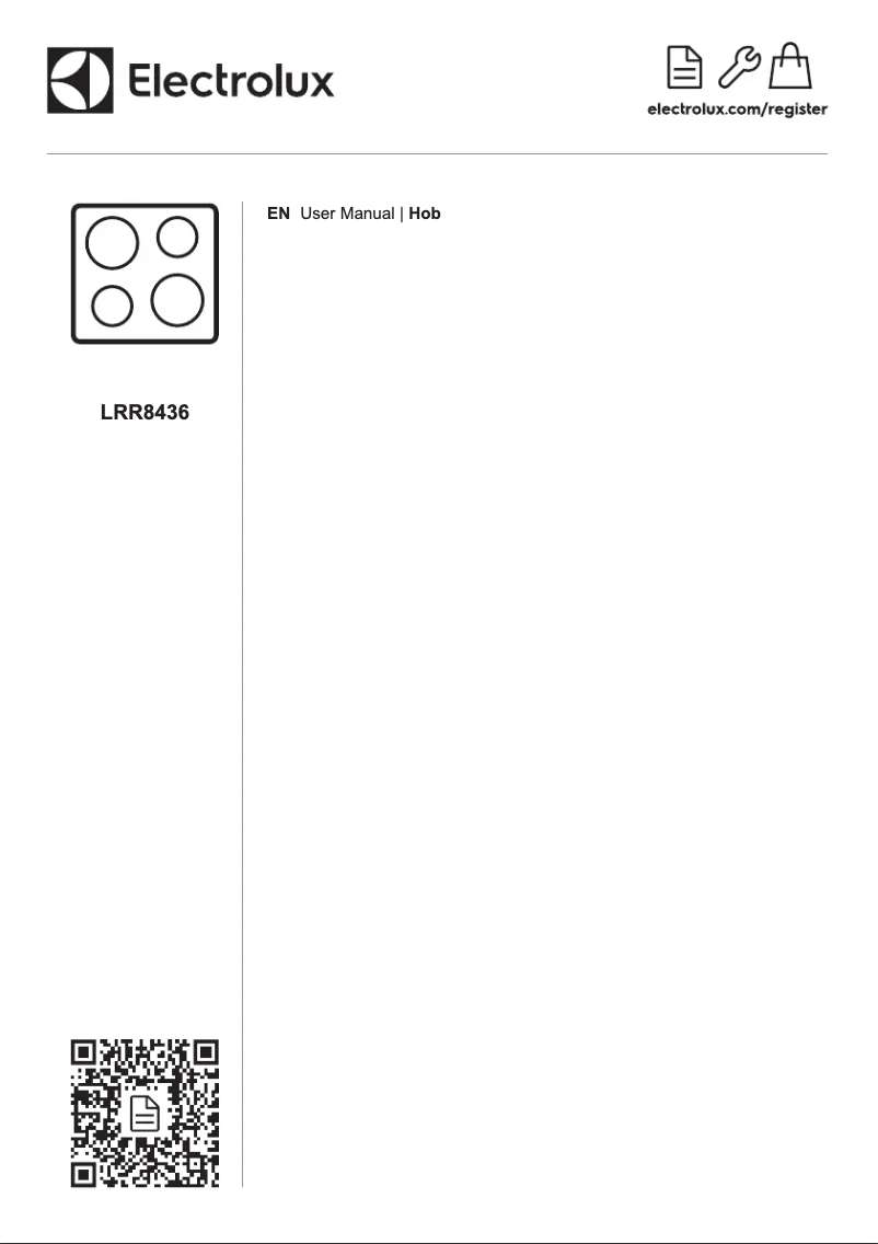 First page image of the manual for LRR8436