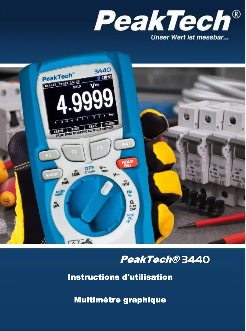 Page 1 of the manual User Manual PeakTech 3440