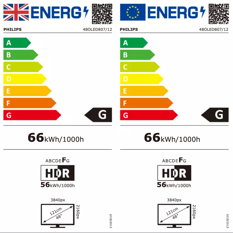 First page image of the manual for 48OLED807