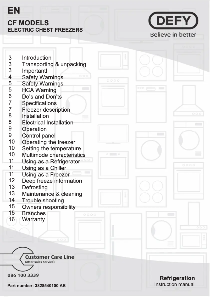 Page 1 of the manual User Manual Defy DMF505