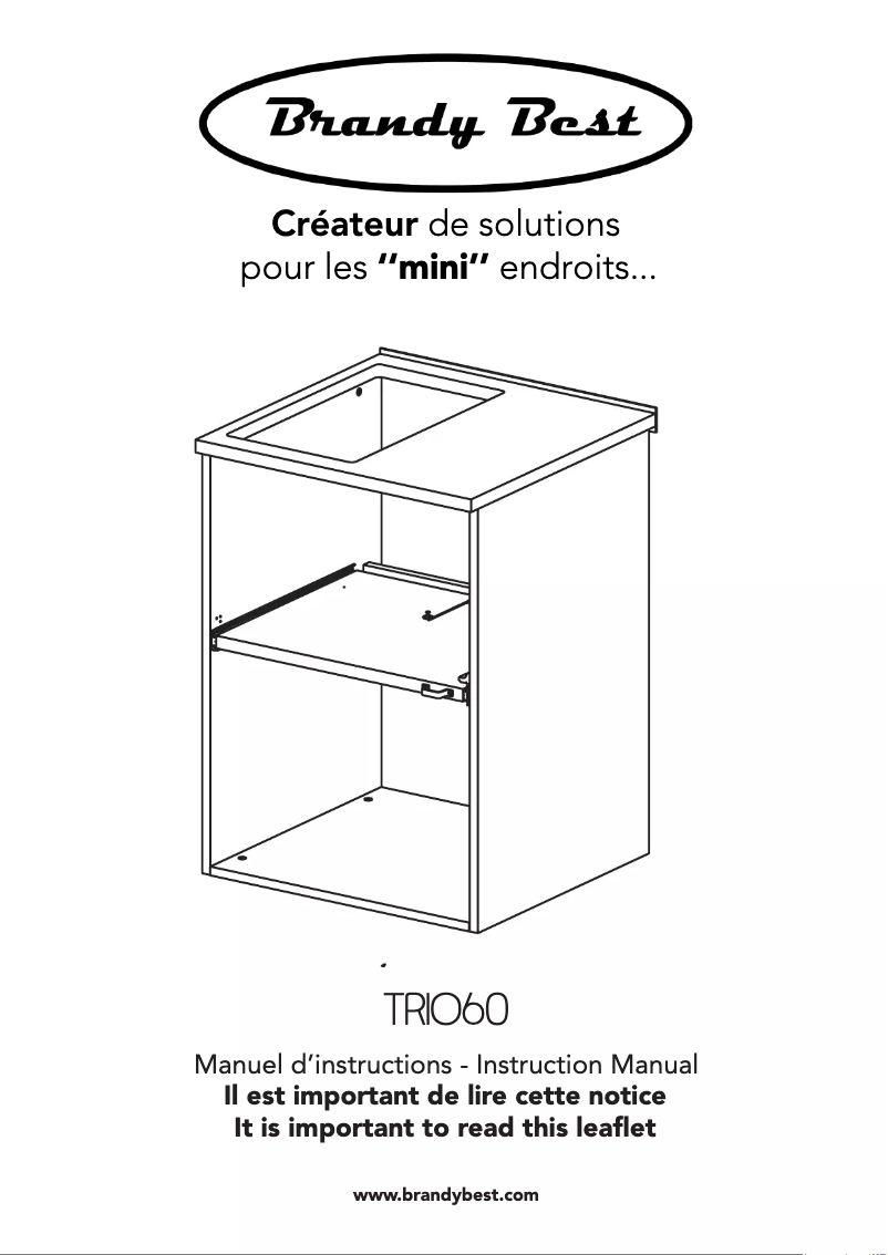 Image de la première page du manuel de l'appareil TRIO60
