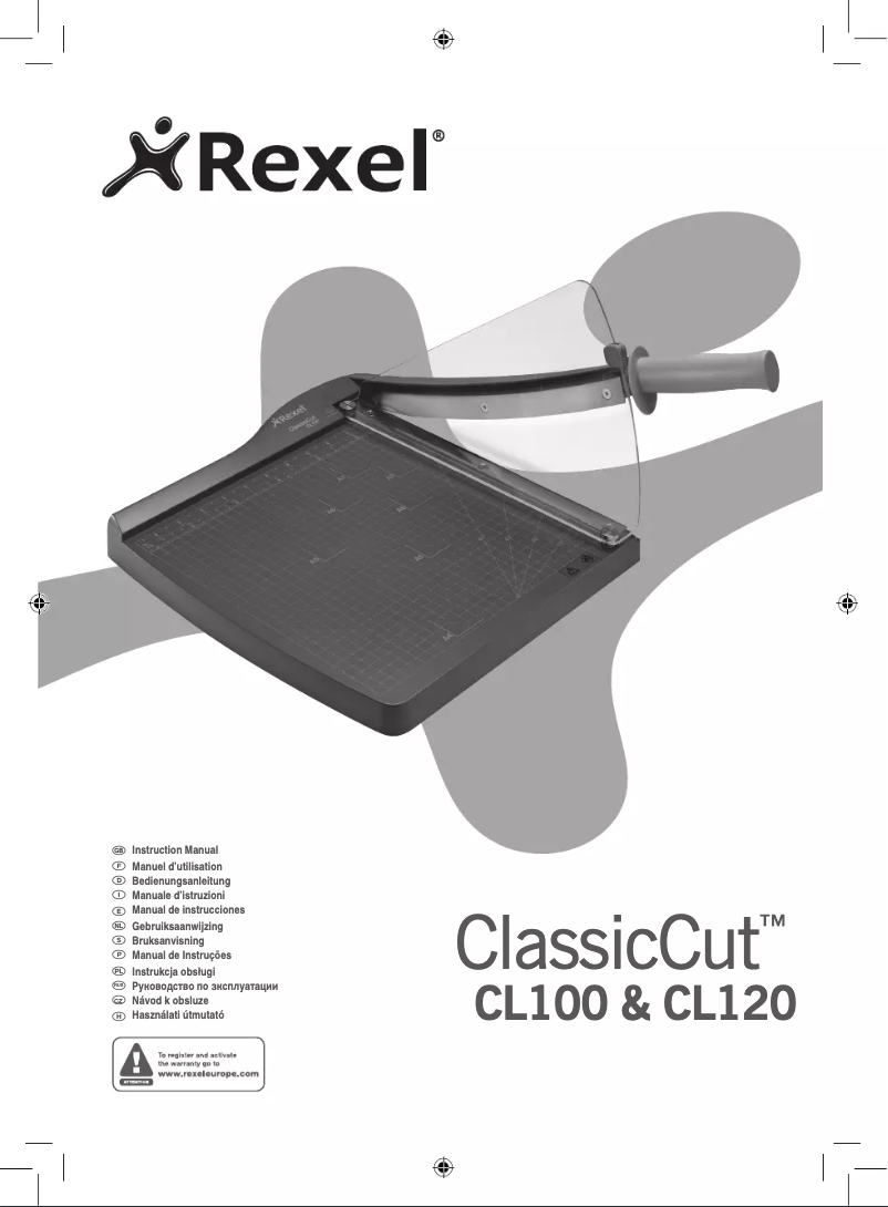 Page 1 de la notice Manuel utilisateur Rexel ClassicCut CL120