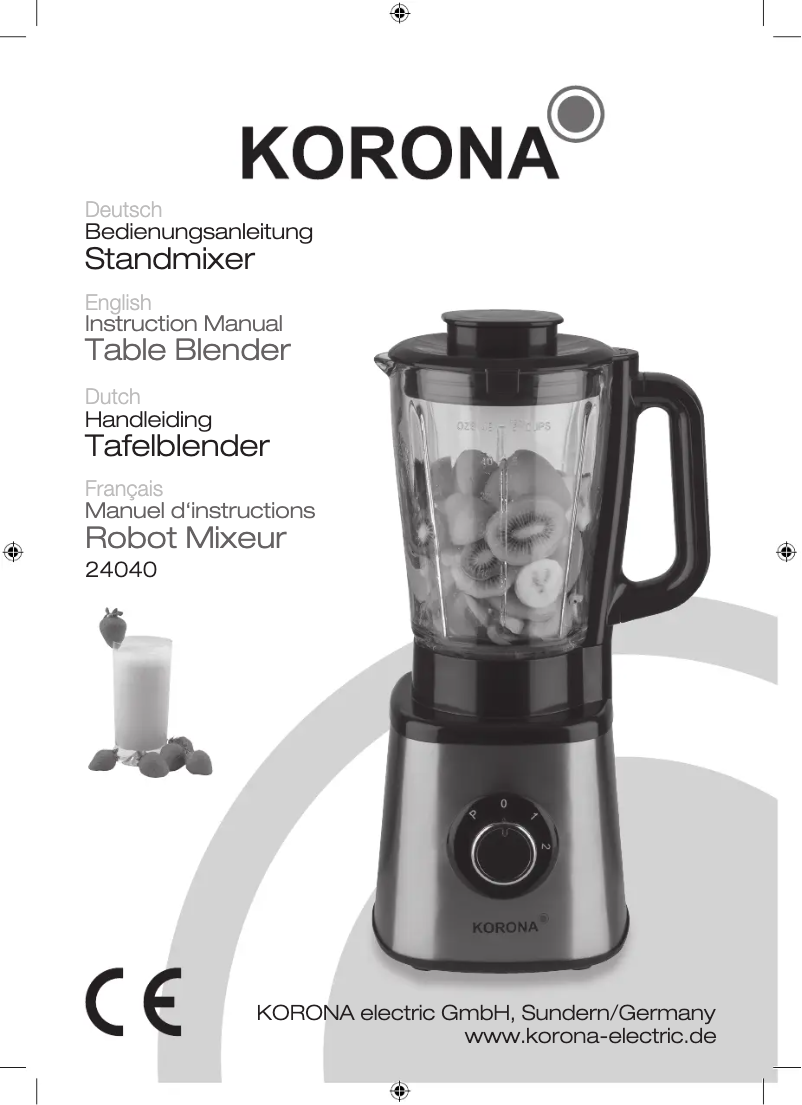 First page image of the manual for 24040